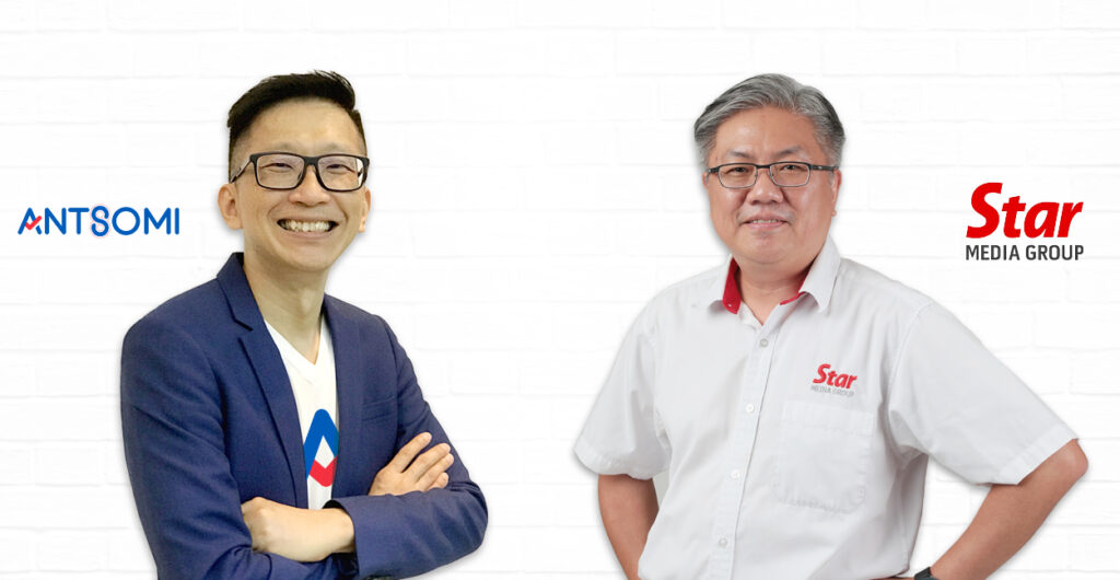 Serm Teck Choon (bên trái) từ Antsomi và Kevin Seng từ Star Media Group đều hào hứng về mối quan hệ đối tác giữa hai công ty.